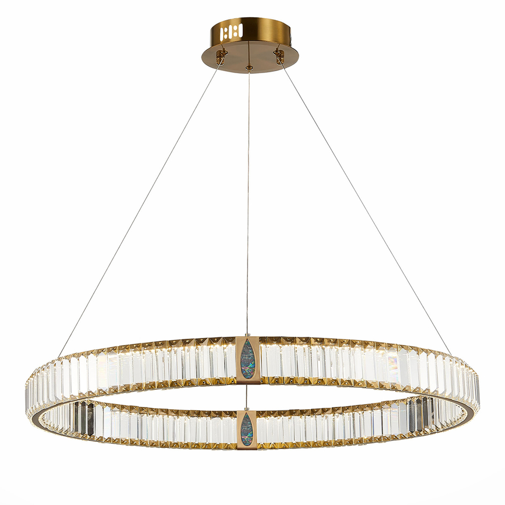 Люстра D8016P/R/D800 gold/clear