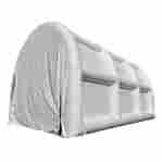 Надувной шатёр для техники белого цвета, 12*8*7 м