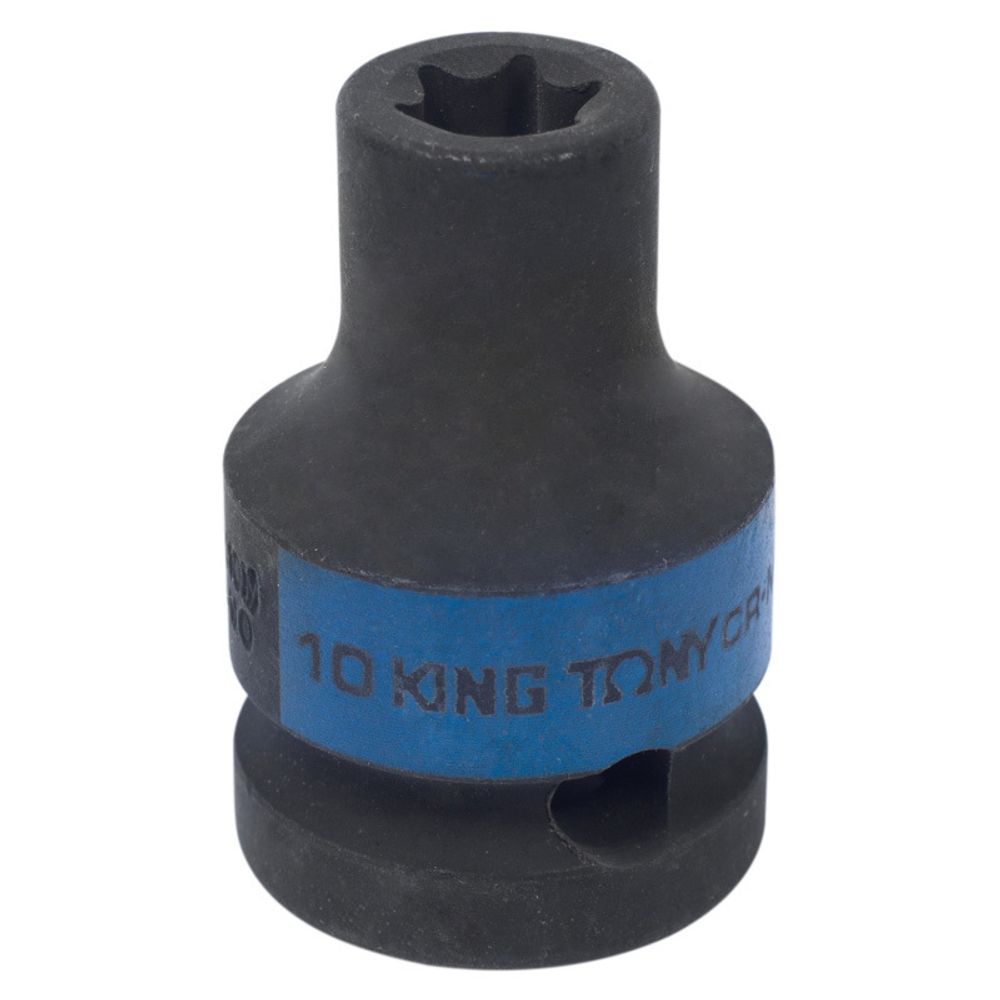 KING TONY (457510M) Головка торцевая ударная TORX Е-стандарт 1/2", E10
