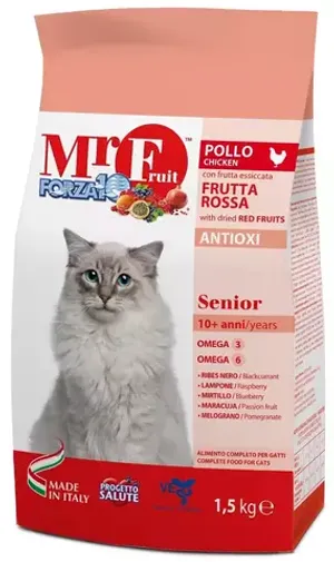 Forza  10 Сухой корм для пожилых кошек  Mr. Fruit Rosso Senior с курицей