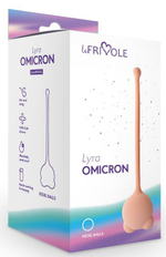 Бежевый вагинальный шарик Omicron