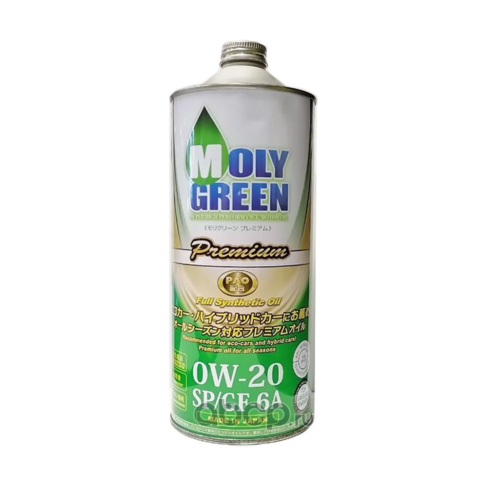 Масло моторное синтетическое MOLY GREEN PREMIUM 0W20 Sp/GF-6 1л 