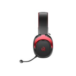 Проводные наушники полноразмерные игровые QCY Heroad VT200 PRO (черно-красные)