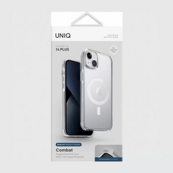 Чехол Uniq Combat AF MagSafe для iPhone 14 Plus (IP6.7M(2022)-COMAFMSCL) Satin Clear