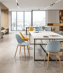 Стул Vid серый, с деревянными ножками