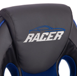 Racer GT Кресло офисное (кожзам/ткань металлик/синий)