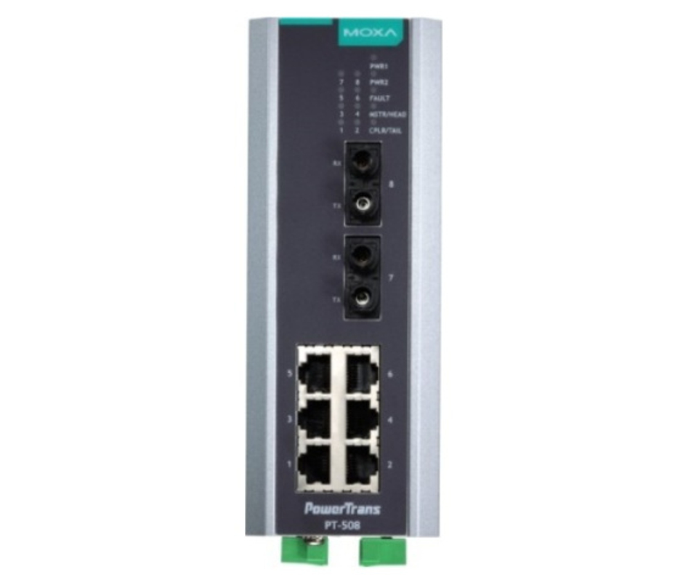 Коммутатор управляемый MOXA PT-508-MM-ST-24