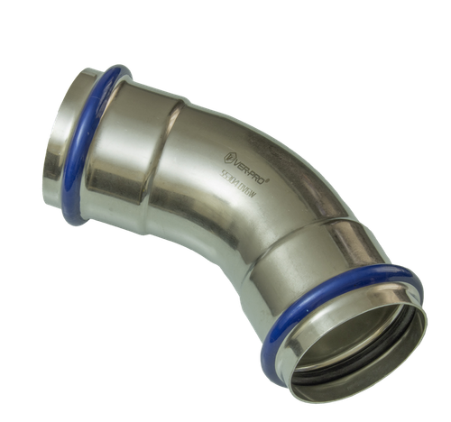 НЕРЖ Уголок 45° 54*54  "VER-PRO"  (6/1шт)