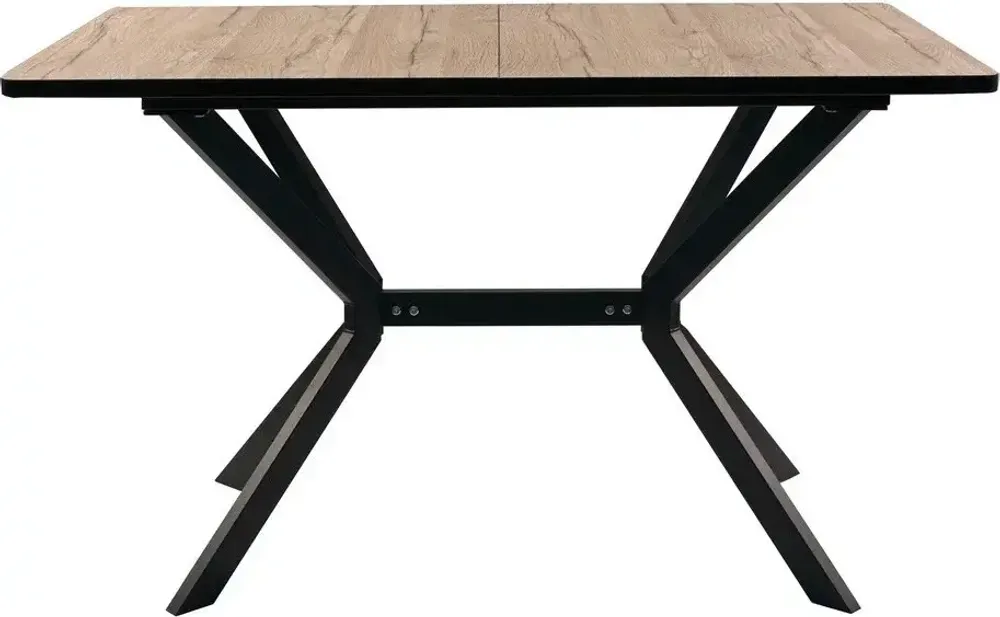 Стол Миллер ЛДСП бабочка раздвижной чёрный (комплект ног №7