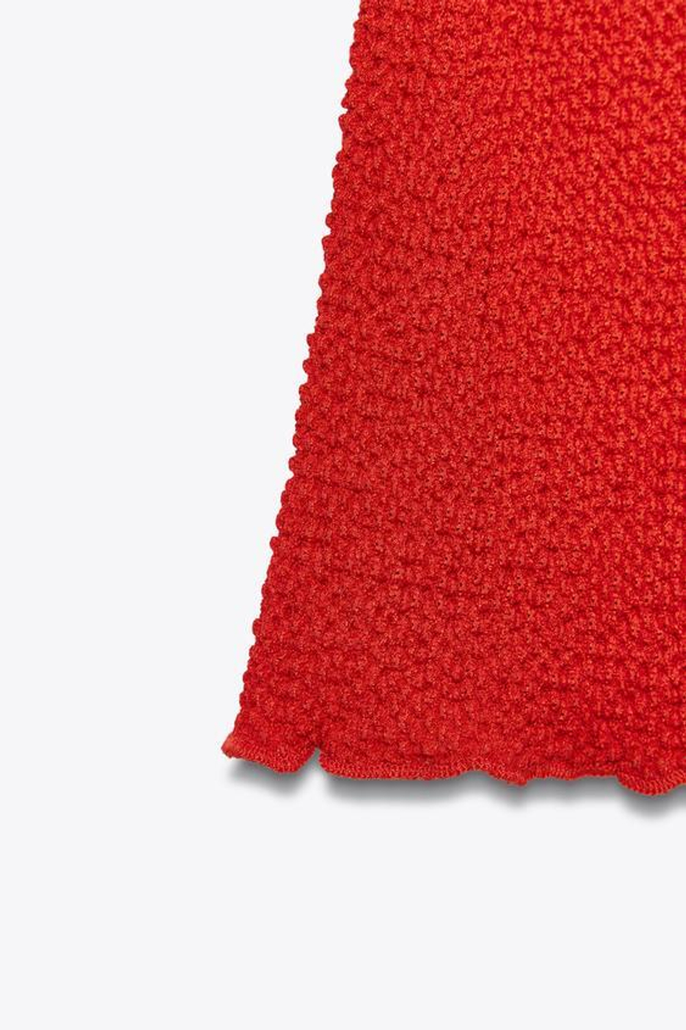 ZARA ДЛИННАЯ ЮБКА С ТЕКСТУРОЙ, КРАСНЫЙ