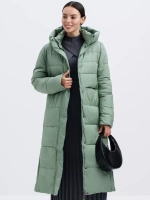 Куртка зимняя длинная с капюшоном пуховик