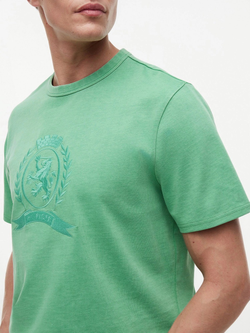 Футболка Tommy Hilfiger Laurel Leaf Logo Garment-Dyed Fort Green