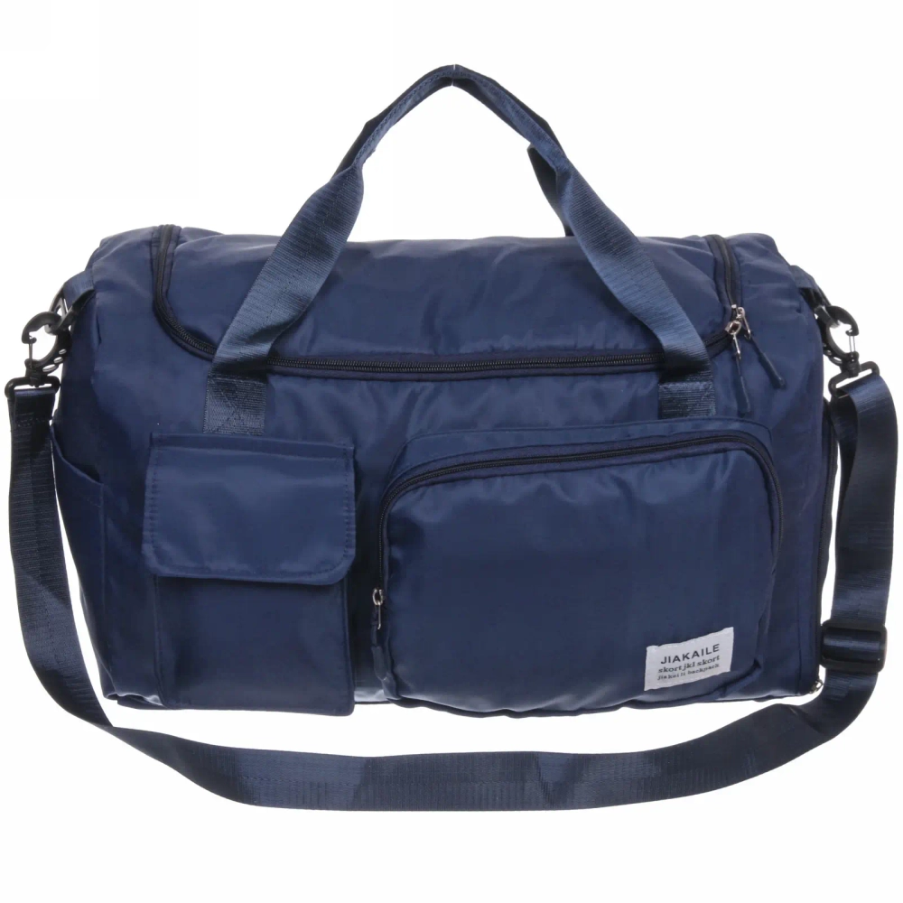 Сумка спортивная «City-sport», водонепроницаемый отдел + 2 кармана + отдел под обувь, цвет синий, 49*21*29см