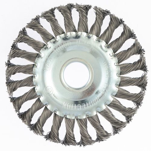 MATRIX Щетка для УШМ 125мм посадка 22.2мм плоская крученая проволока 0.5мм