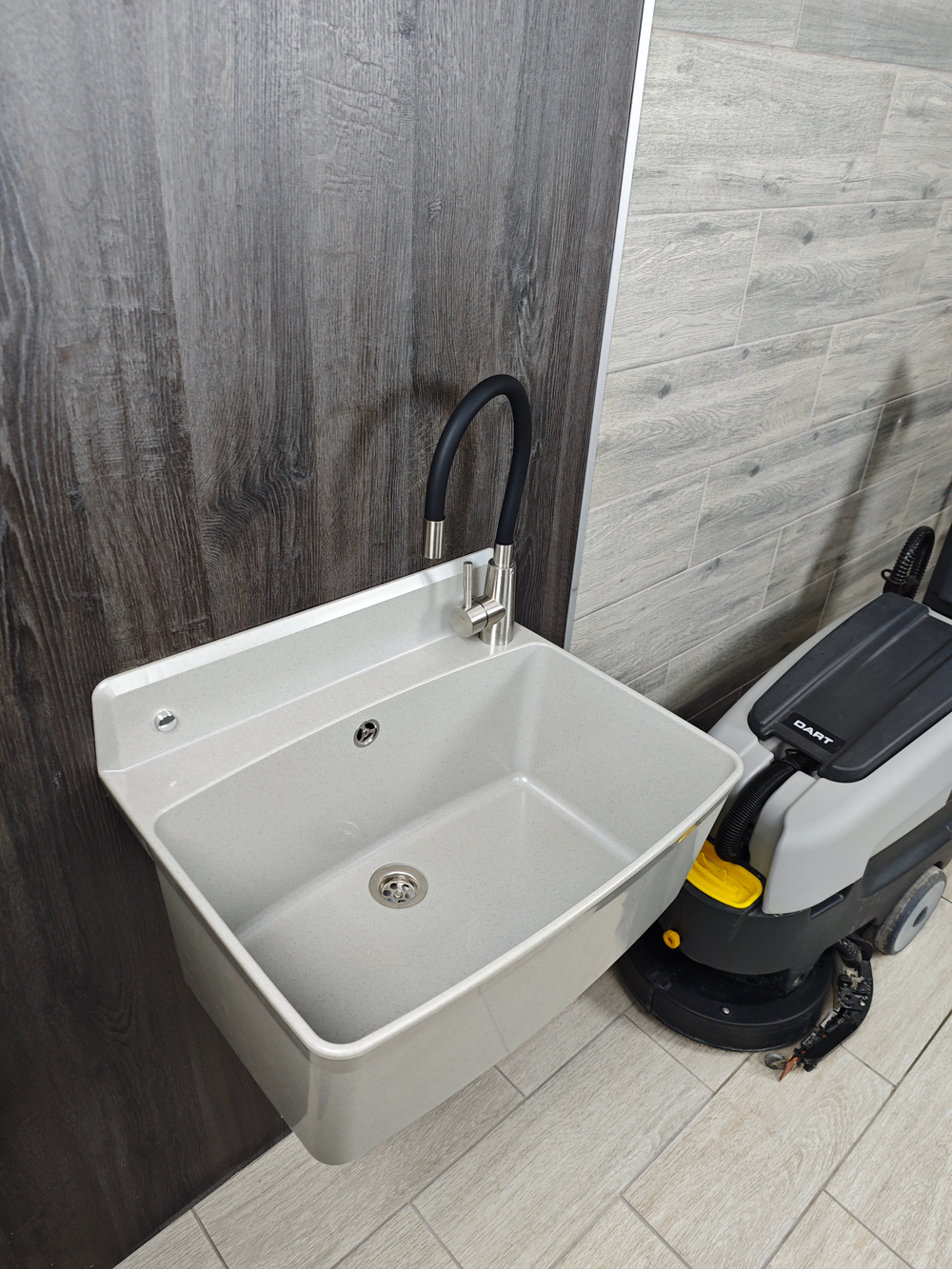 Пластиковая техническая раковина PRO MAX GREY