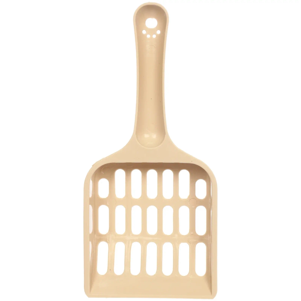 Лоток - туалет для кошек с совком «ЧИСТЫЕ ЛАПКИ», цвет бежевый, 37*27*8.6см