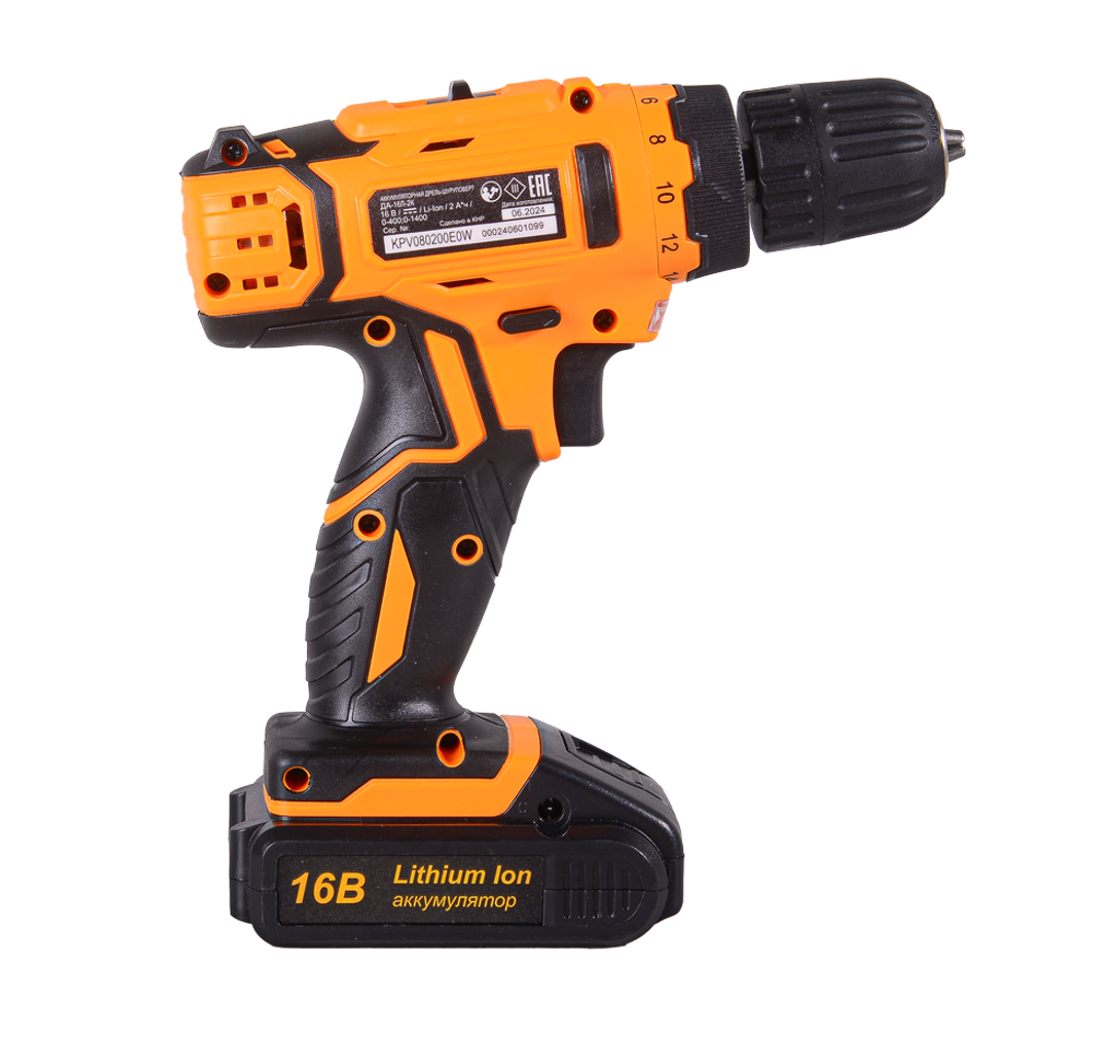 Дрель-шуруповерт Вихрь ДА-16Л-2К (2,0 А/ч)