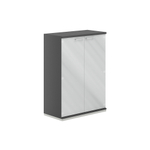 Шкаф средний со стеклом вариант №4 ALLEGRO (АЛЛЕГРО)