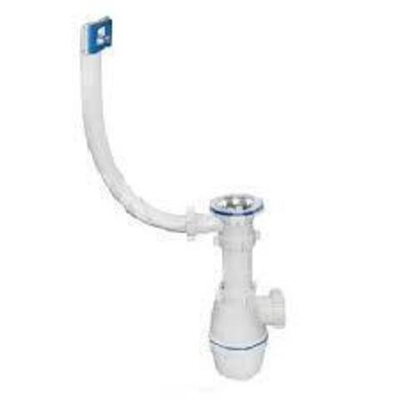 Сифон для мойки 1 1/2*40 с переливом  А-4004 ОРИО