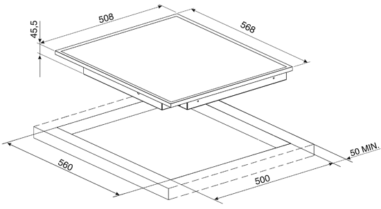 Электрическая варочная панель Smeg SE2641CX2