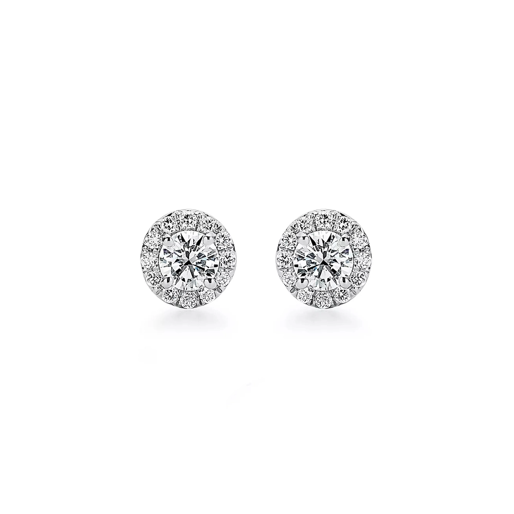 Серьги из платины с бриллиантами 0.32 карата, Tiffany Soleste💎В наличии