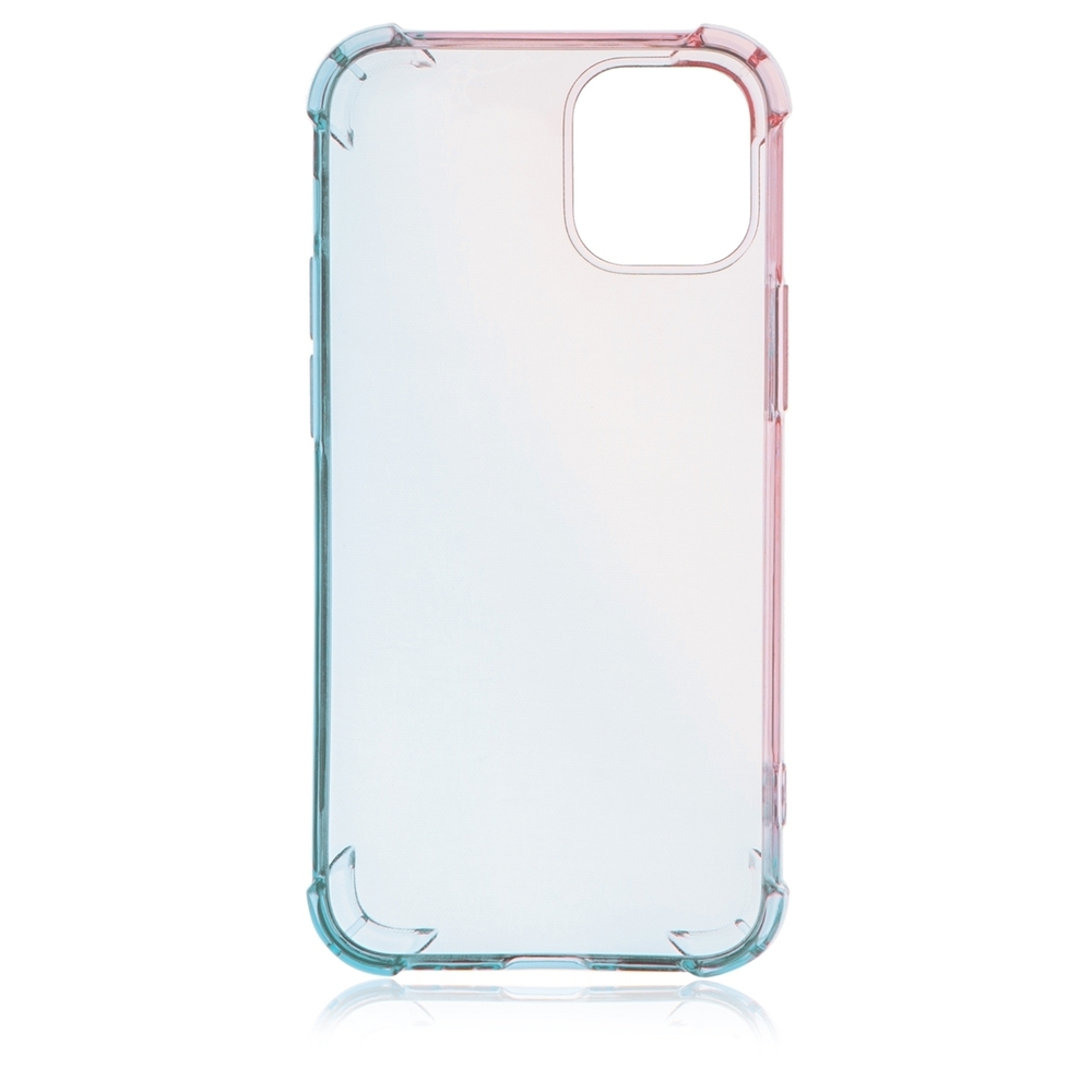 Чехол ROSCO для Apple iPhone 12 mini оптом (арт. IP12MINI-HARD-TPU-PINK-BLUE)
