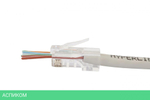 Коннектор Hyperline PLEZ-8P8C-U-C5-100 прозрачный