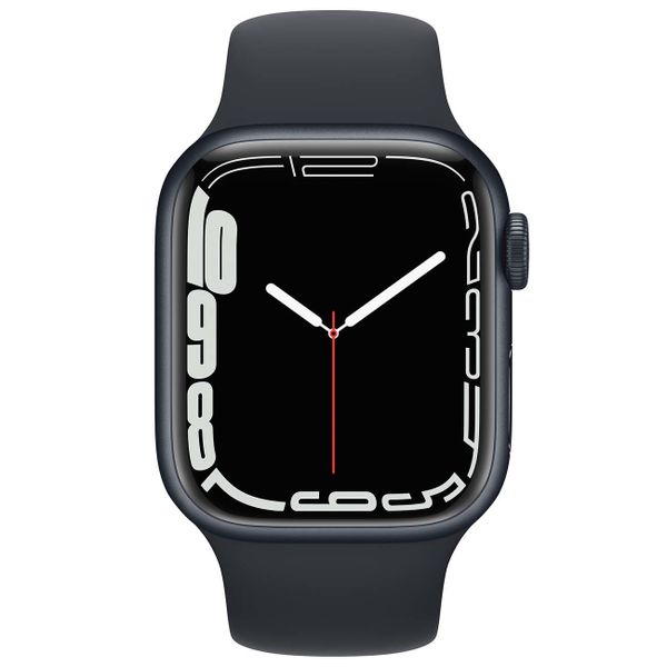 Умные часы Apple Watch Series 7 41mm Aluminium with Sport Band, темная ночь (MKMX3)