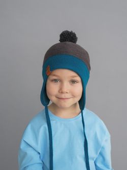 Шапка весенняя/осенняя вязаная (Атлантида) КОДИ