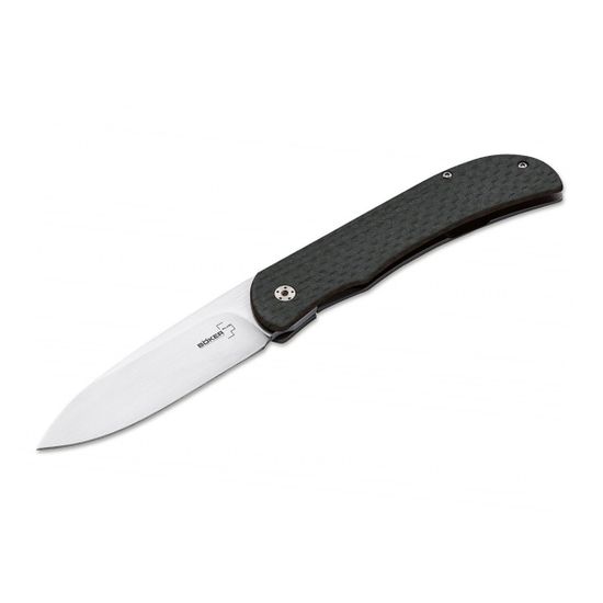 Складной нож Boker 01BO135 Exskelibur I Carbon c клинком из стали CPM-S35VN, рукоять титан / карбон