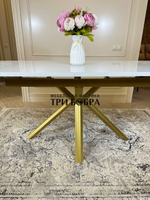 Кухонный раздвижной стол "Элит", белый