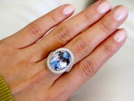 Кольцо с цейлонским сапфиром 15,67 ct с GIA сертификатом
