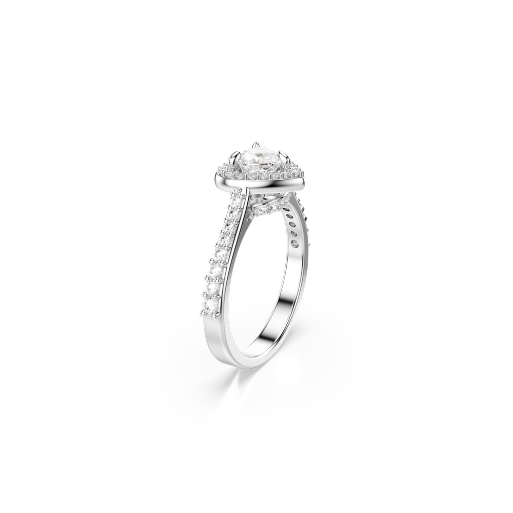 UNA:RING HRT WHITE/RHS 52