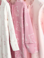 Комбинезон / Cлип для малышей Next N74-893, 3 шт., Белый, Розовый