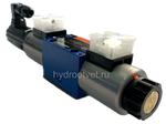 4WRE6V08-2X/G24K4/V - Пропорциональный распределитель с обратной связью по положению золотника без встроенной электроники Ду6, номинальный расход 8 л/мин, схема V