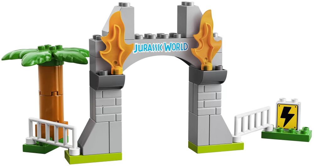 Конструктор LEGO DUPLO Jurassic World 10939 Побег динозавров: тираннозавр и трицератопс