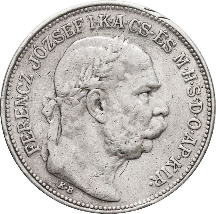 2 крона 1912 Венгрия VF