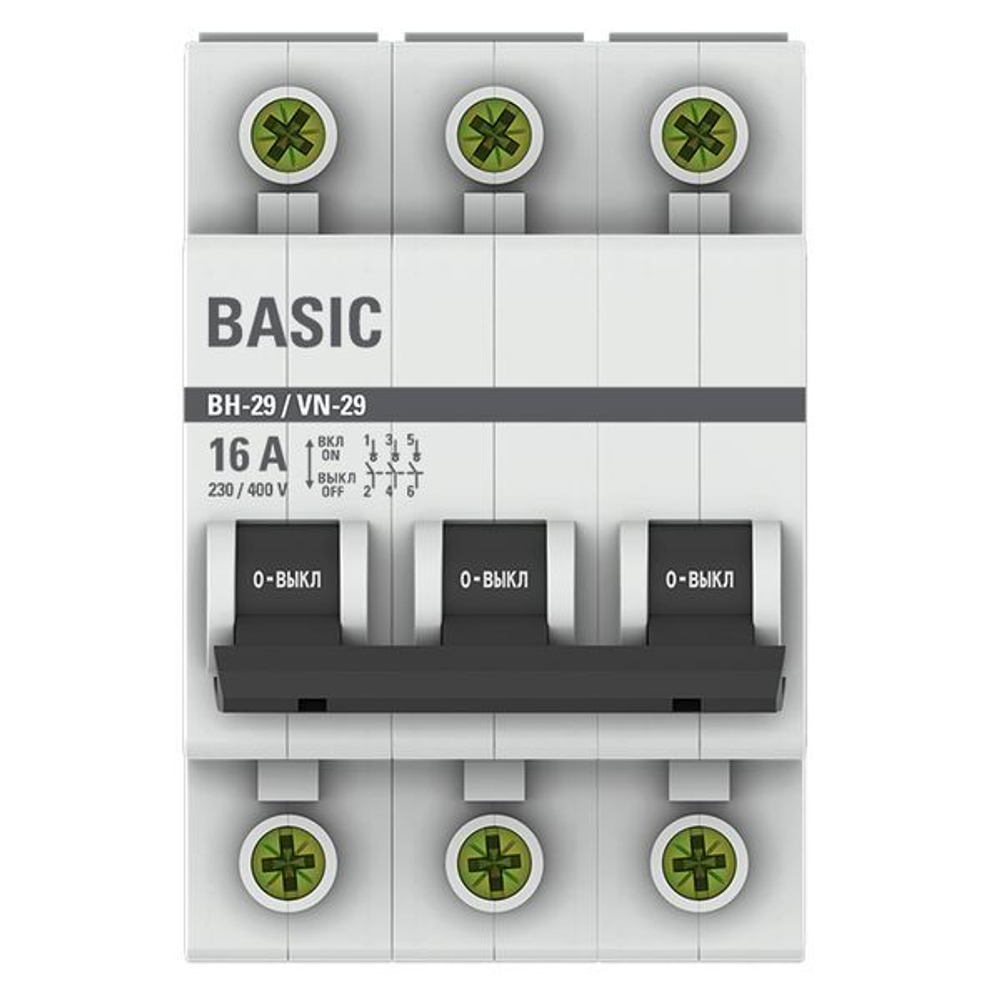 Выключатель нагрузки 3P 16А ВН-29 Basic