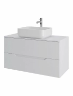 Тумба с раковиной Orange Line 100 Li-100TuwMDF+B05-500W белый