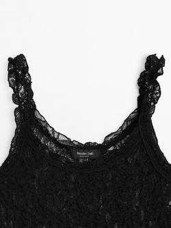 Massimo Dutti Топ на бретелях, черный