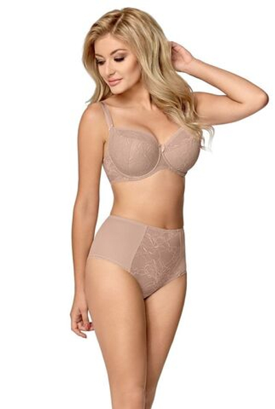 Бюстгальтер Tatiana с шитыми чашками plus size на поролоне (Размер: 95G) (Цвет: кофейный)