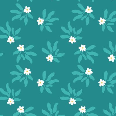 Весенние цветы, изумрудный