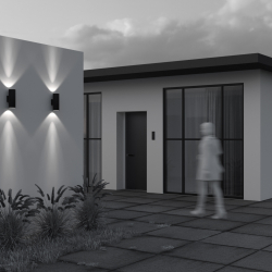 Уличный настенный светильник Outdoor O514WL-L30B3K