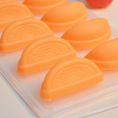 Форма для льда пластиковая с силиконом "Апельсин"