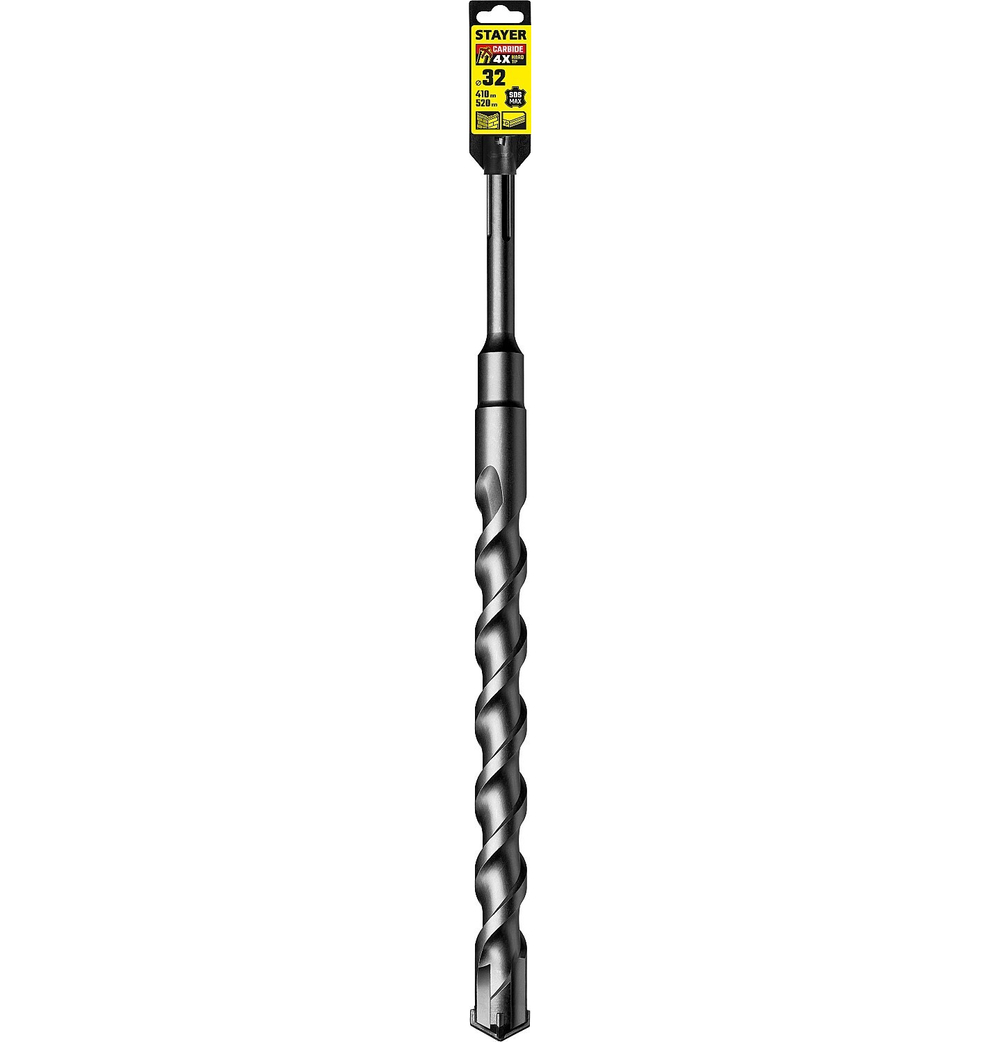 STAYER Hercules-4Х, 32 x 410/520 мм, SDS-max бур, Professional (29370-410-32)