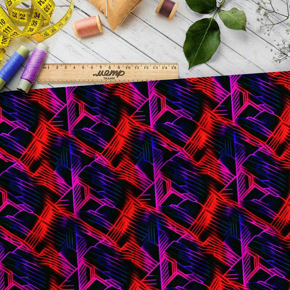 Ткань премиум сатин вечерняя галерея