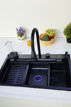 Многофункциональная кухонная мойка из нержавеющей стали BZ9953QH цвета Графит