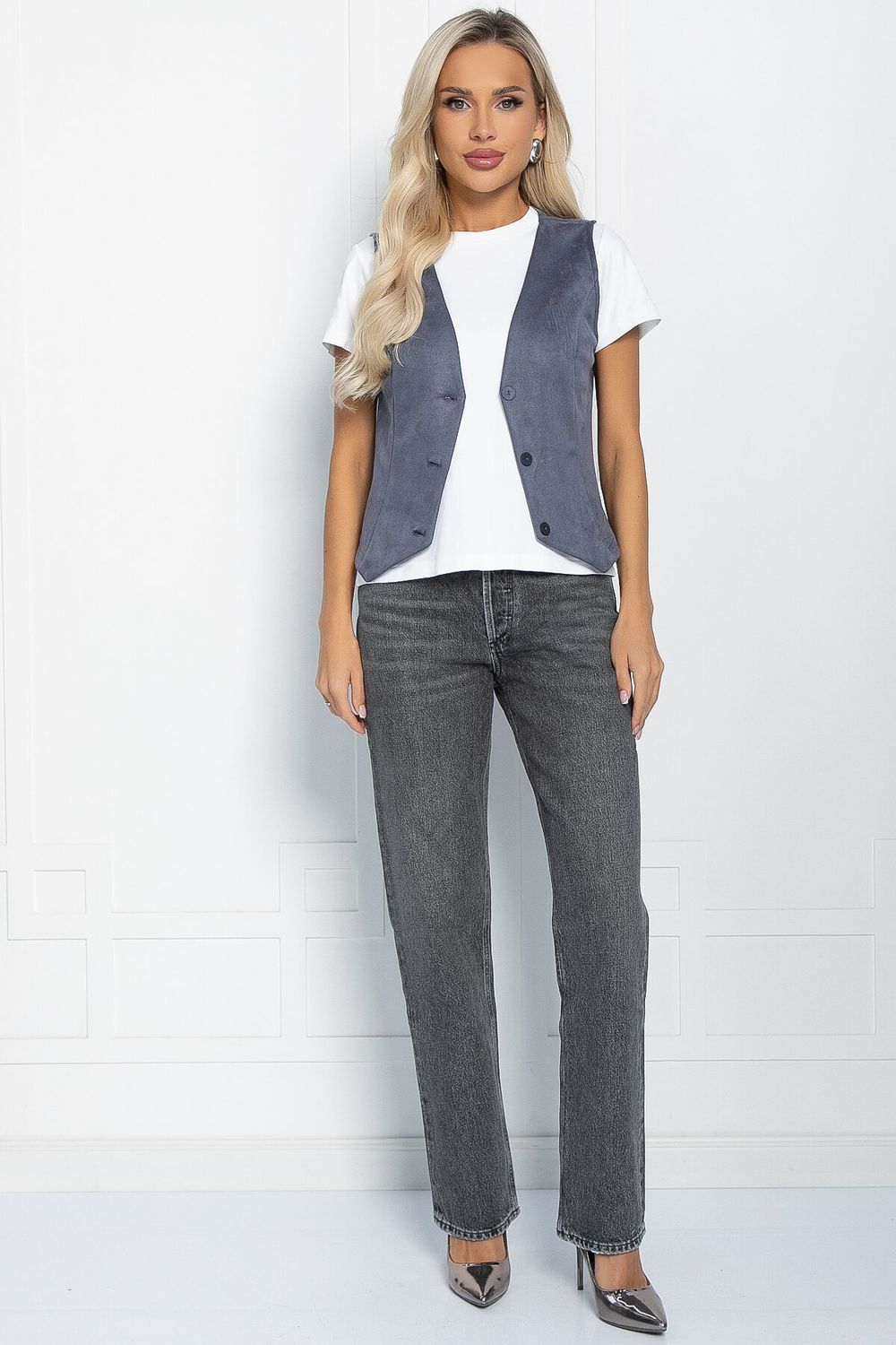 Жилет Силуэт (серый) Б11462 LT Collection