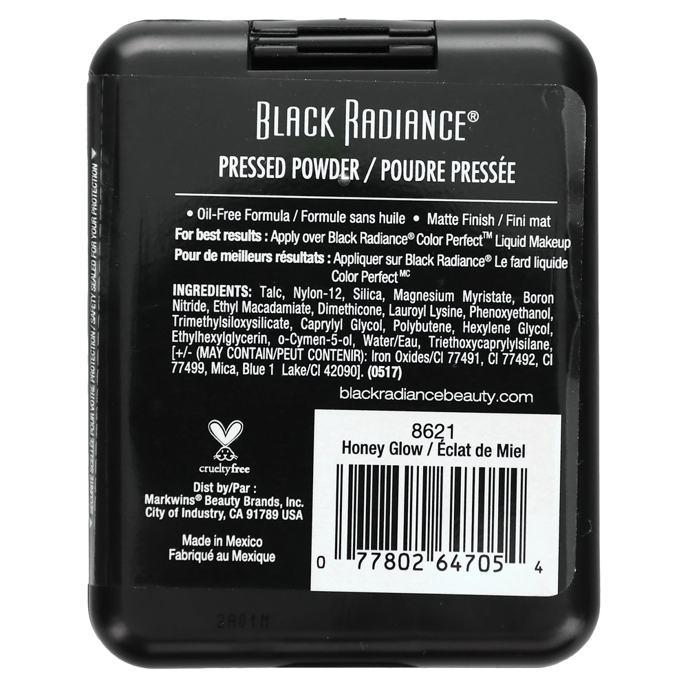 Black Radiance, Прессованная пудра, 8621 Honey Glow, 7,8 г (0,28 унции)