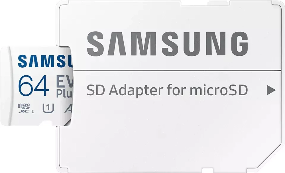 Карта памяти MicroSD 64GB Samsung Class 10 Evo Plus U1 (R/W 130 MB/s) + SD адаптер
